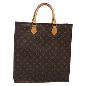 LOUIS VUITTON Monogram Sac Plat Hand Bag